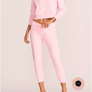 Love Shack Fancy Etty Jogger pant in Pink Opal. XS